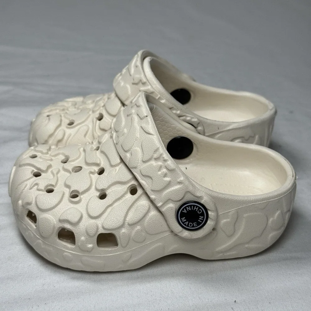 Kids Cream Clogs Toddler US‎ 5 EU 21 Slip On Sandals Comfort Lightweight
